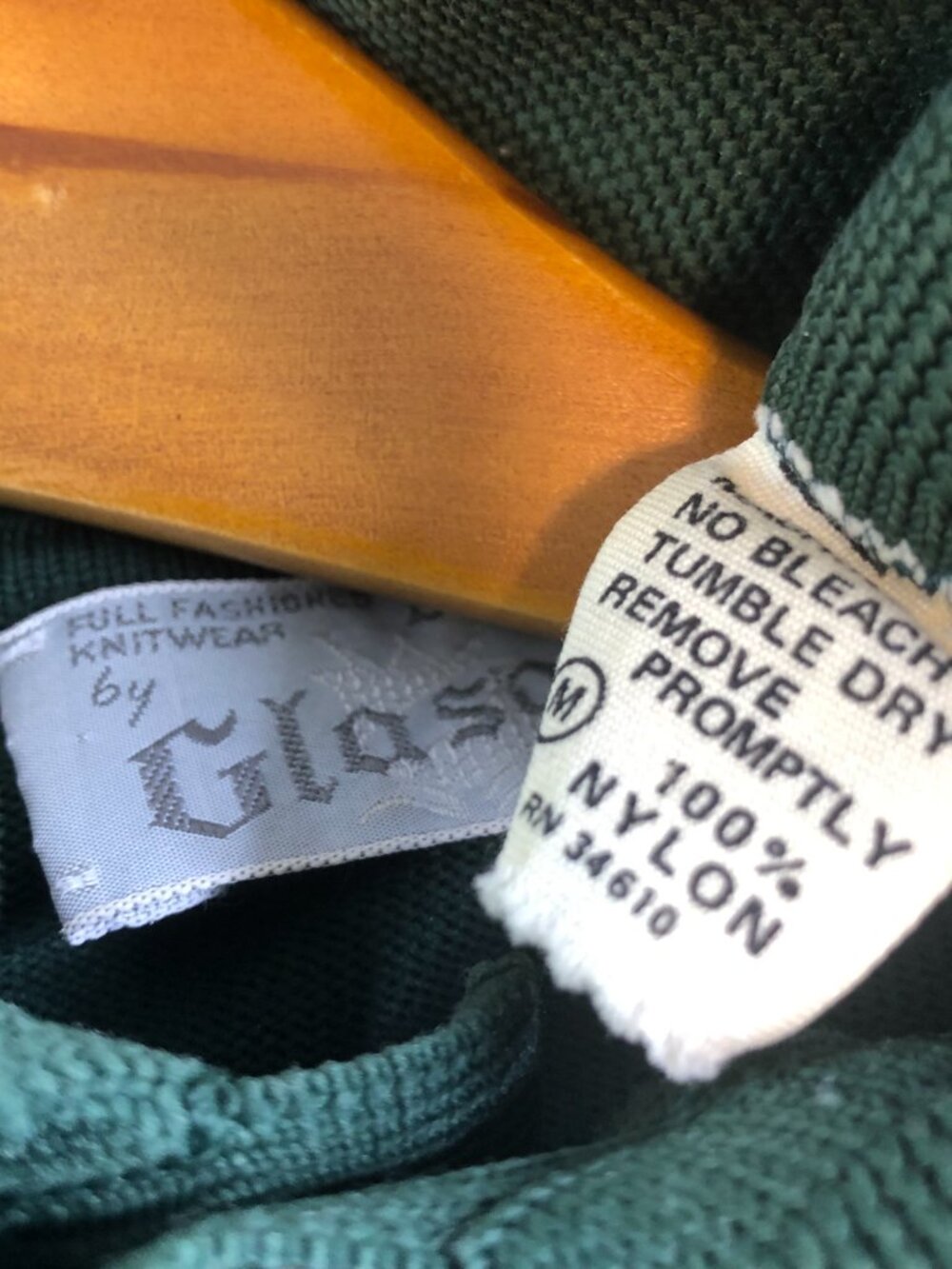 Vintage 1960s Glasgo Knit Polo Shirt Mens Medium Banlon Nylon Beatnik Atomic Mod - Picture 5 of 10